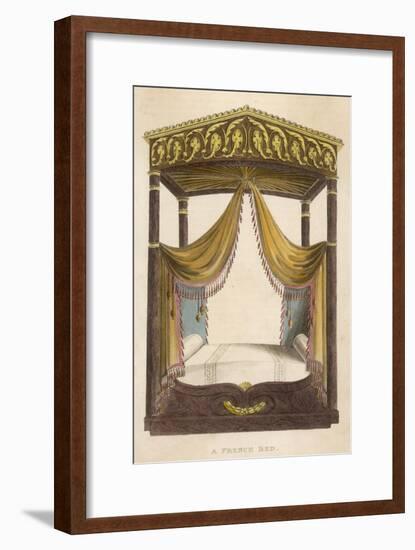 French Bed 1809-null-Framed Art Print