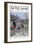 French Bicycle Corp on Military Maneuvers, 1896-Henri Meyer-Framed Giclee Print