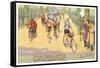 French Bicycle Race-null-Framed Stretched Canvas