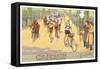 French Bicycle Race-null-Framed Stretched Canvas