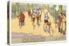 French Bicycle Race-null-Stretched Canvas