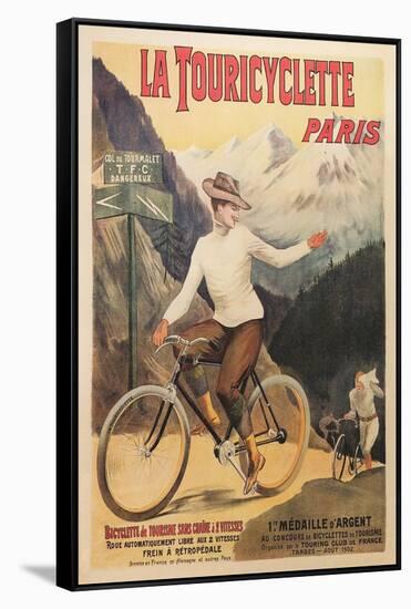 French Bicycle Race-null-Framed Stretched Canvas