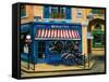 French Bicycle Shop-Marilyn Dunlap-Framed Stretched Canvas