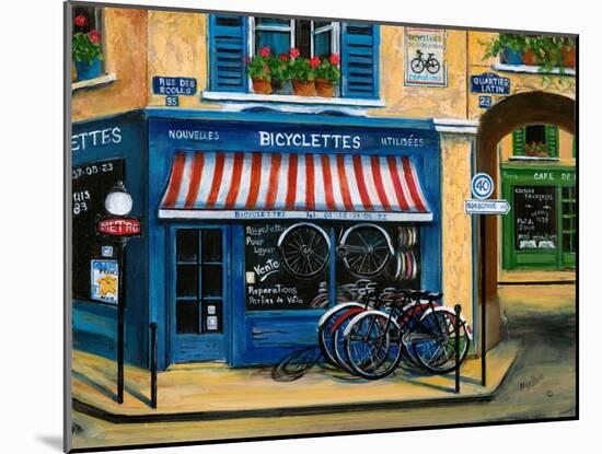 French Bicycle Shop-Marilyn Dunlap-Mounted Art Print