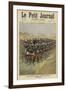 French Bicycle Troops on Manoeuvres-null-Framed Premium Giclee Print