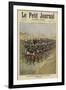 French Bicycle Troops on Manoeuvres-null-Framed Premium Giclee Print