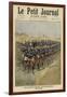 French Bicycle Troops on Manoeuvres-null-Framed Giclee Print