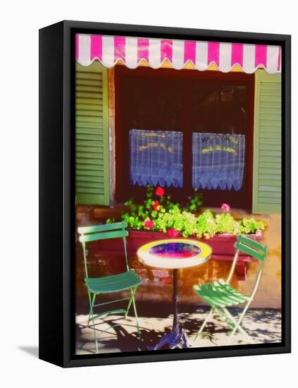 French Bistro, Yountville, Napa Valley-George Oze-Framed Stretched Canvas