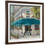 French Blue Café 1-Jill Schultz McGannon-Framed Art Print