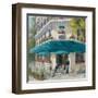 French Blue Café 1-Jill Schultz McGannon-Framed Art Print