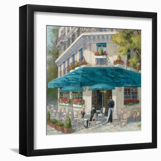 French Blue Café 1-Jill Schultz McGannon-Framed Art Print