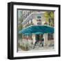 French Blue Café 1-Jill Schultz McGannon-Framed Art Print