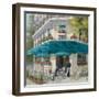 French Blue Café 1-Jill Schultz McGannon-Framed Art Print