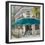 French Blue Café 1-Jill Schultz McGannon-Framed Art Print