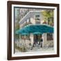 French Blue Café 1-Jill Schultz McGannon-Framed Art Print