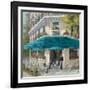 French Blue Café 1-Jill Schultz McGannon-Framed Art Print