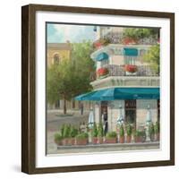 French Blue Café 2-Jill Schultz McGannon-Framed Art Print