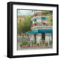 French Blue Café 2-Jill Schultz McGannon-Framed Art Print