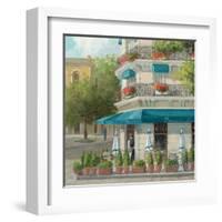 French Blue Café 2-Jill Schultz McGannon-Framed Art Print