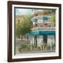 French Blue Café 2-Jill Schultz McGannon-Framed Art Print