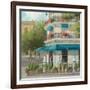 French Blue Café 2-Jill Schultz McGannon-Framed Art Print