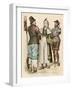 French Boatman and His Wife, and a Man with a Spade, 1590 - French Boatman and His Wife and a Man W-null-Framed Giclee Print