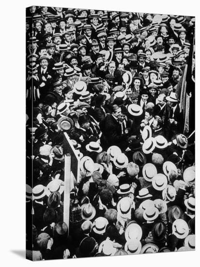 French Boxer Georges Carpentier Arriving in London, July 1914-null-Stretched Canvas