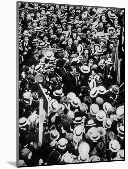 French Boxer Georges Carpentier Arriving in London, July 1914-null-Mounted Photo