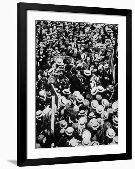 French Boxer Georges Carpentier Arriving in London, July 1914-null-Framed Photo