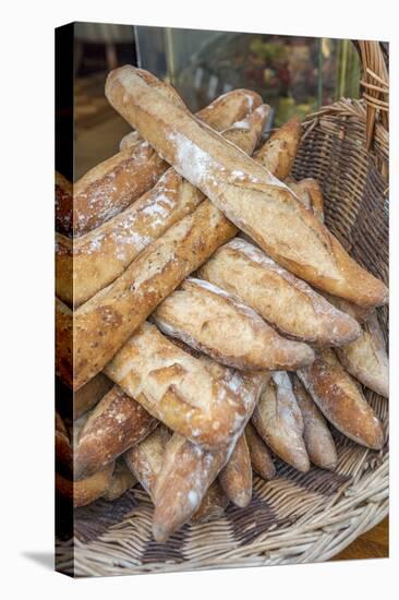 French bread, Cabourg, Normandy, France-Lisa S. Engelbrecht-Stretched Canvas