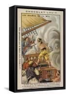 French Buccaneer Pierre Le Grand Capturing a Spanish Ship, 17th Century-null-Framed Stretched Canvas