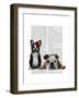 French Bulldog and English Bulldog-Fab Funky-Framed Art Print