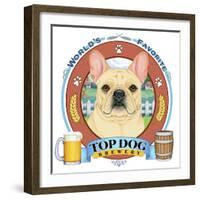 French Bulldog Beer Label-Tomoyo Pitcher-Framed Giclee Print