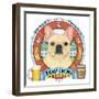 French Bulldog Beer Label-Tomoyo Pitcher-Framed Giclee Print