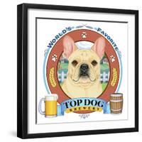 French Bulldog Beer Label-Tomoyo Pitcher-Framed Giclee Print