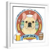 French Bulldog Beer Label-Tomoyo Pitcher-Framed Giclee Print