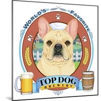 French Bulldog Beer Label-Tomoyo Pitcher-Mounted Giclee Print