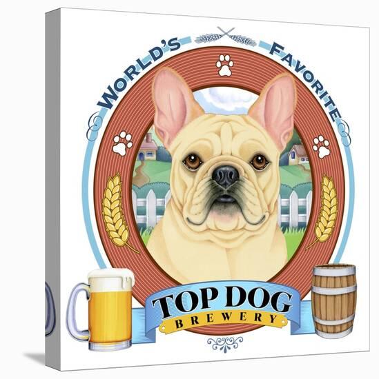 French Bulldog Beer Label-Tomoyo Pitcher-Stretched Canvas