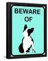 French Bulldog Beware 3-null-Framed Poster