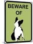 French Bulldog Beware 9-null-Mounted Poster