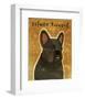 French Bulldog (Black)-John W^ Golden-Framed Art Print