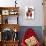 French Bulldog Dressed as Father Christmas-null-Stretched Canvas displayed on a wall