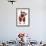 French Bulldog Dressed as Father Christmas-null-Framed Photographic Print displayed on a wall