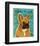 French Bulldog (Fawn & White)-John W^ Golden-Framed Art Print