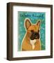 French Bulldog (Fawn & White)-John W^ Golden-Framed Art Print