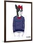 French Bulldog in French Style-Olga Angellos-Framed Art Print
