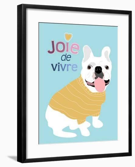 French Bulldog Joie de vivre-Ginger Oliphant-Framed Art Print