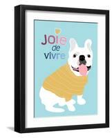 French Bulldog Joie de vivre-Ginger Oliphant-Framed Art Print