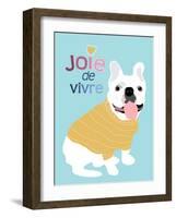 French Bulldog Joie de vivre-Ginger Oliphant-Framed Art Print