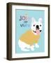 French Bulldog Joie de vivre-Ginger Oliphant-Framed Art Print